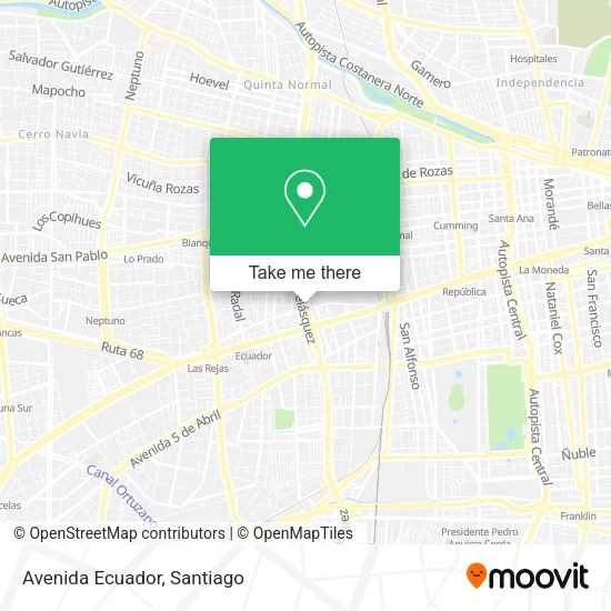 Avenida Ecuador map