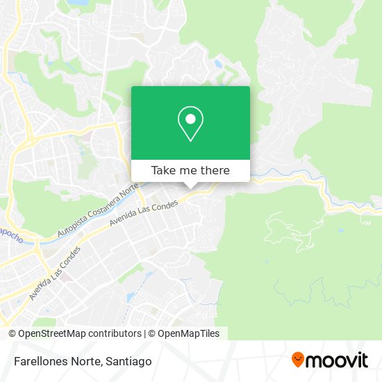 Mapa de Farellones Norte