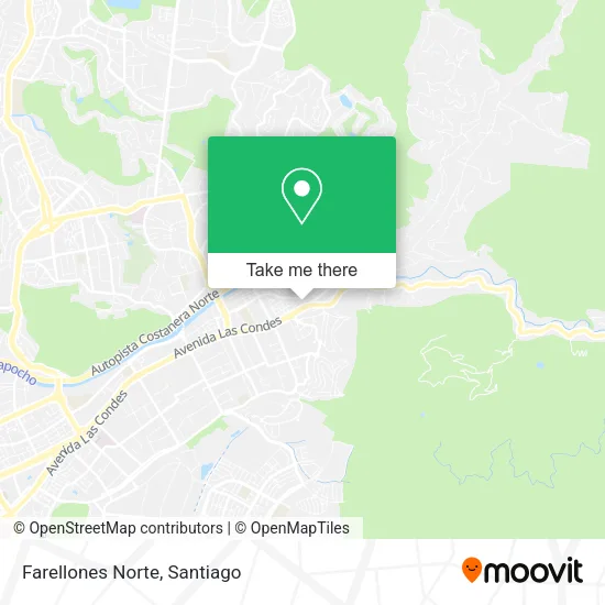 Farellones Norte map