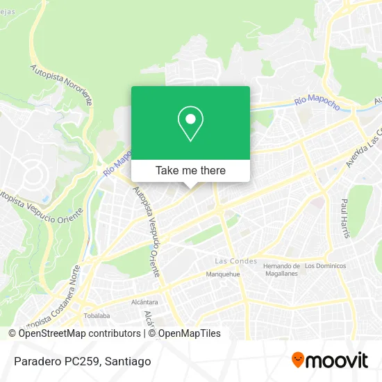 Paradero PC259 map
