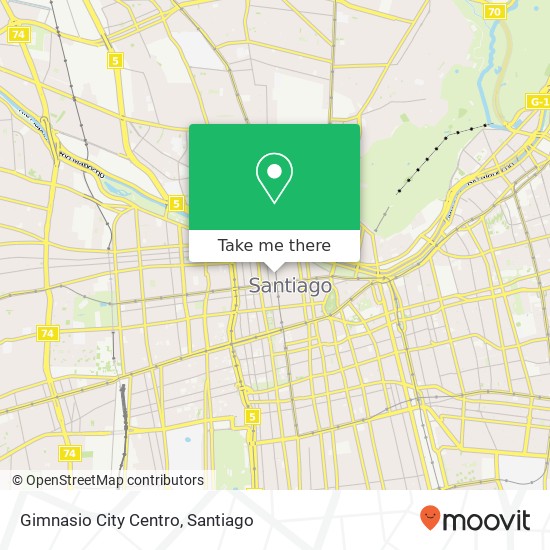 Mapa de Gimnasio City Centro