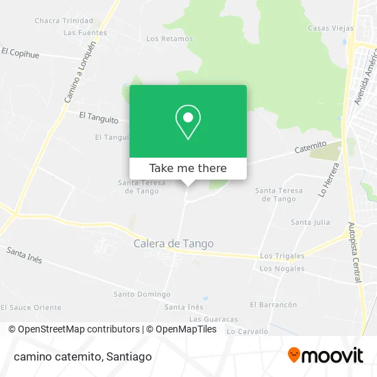 camino catemito map
