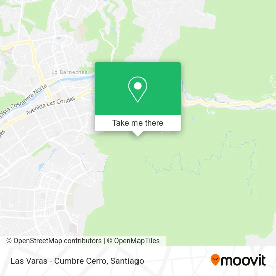 Las Varas - Cumbre Cerro map