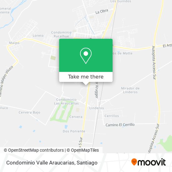 Mapa de Condominio Valle Araucarias