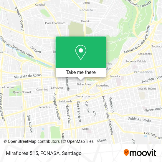 Miraflores 515, FONASA map