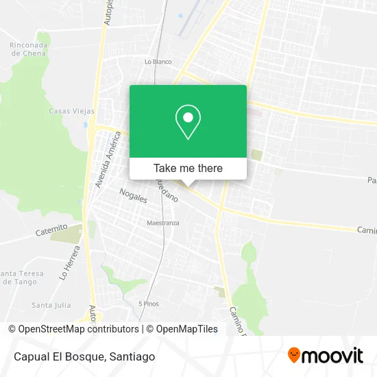 Capual El Bosque map