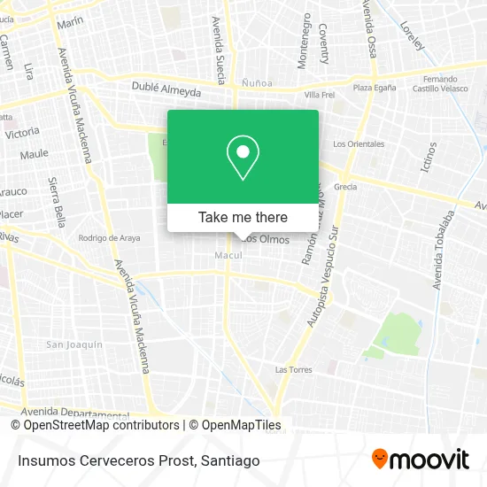 Insumos Cerveceros Prost map