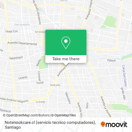 Notenookcare.cl (servicio tecnico computadores) map