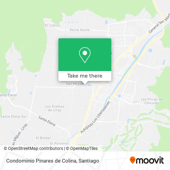 Condominio Pinares de Colina map