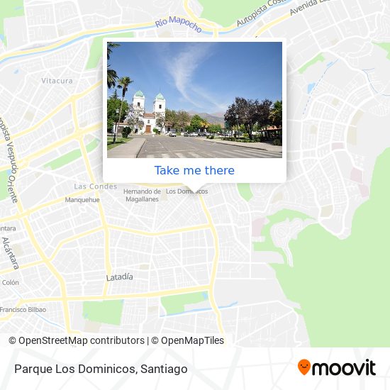 Parque Los Dominicos map