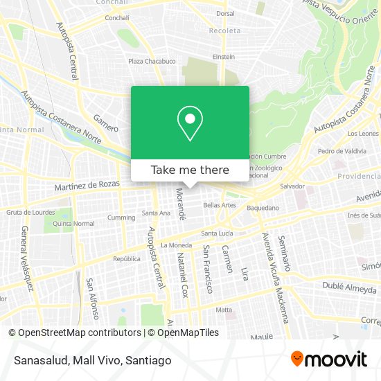 Sanasalud, Mall Vivo map