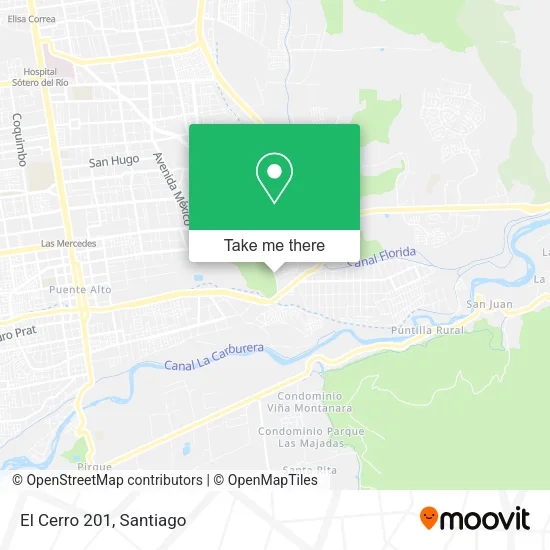 El Cerro 201 map