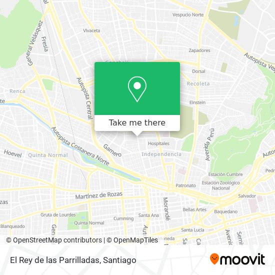 El Rey de las Parrilladas map