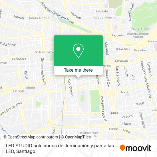 LED STUDIO soluciones de iluminación y pantallas LED map