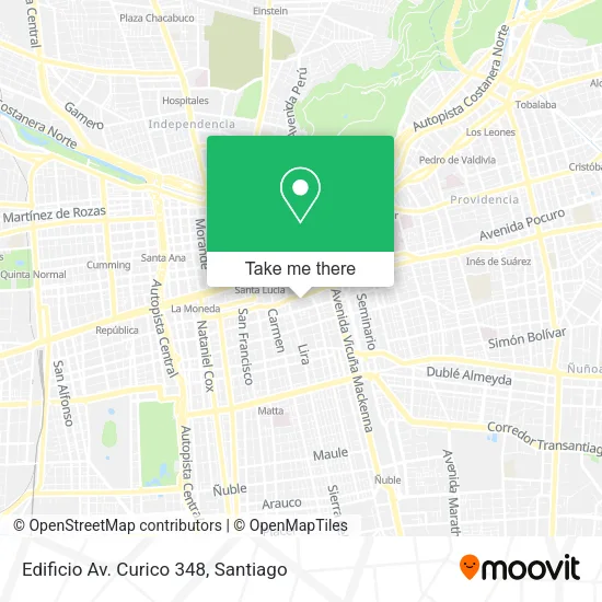 Edificio Av. Curico 348 map