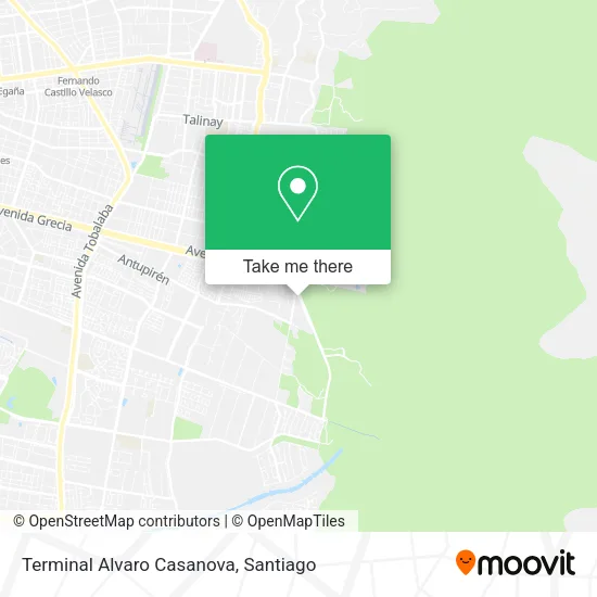 Terminal Alvaro Casanova map