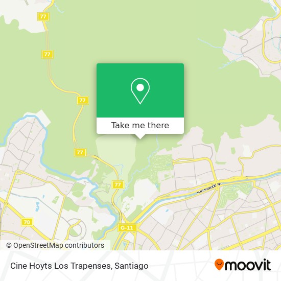 Cine Hoyts Los Trapenses map