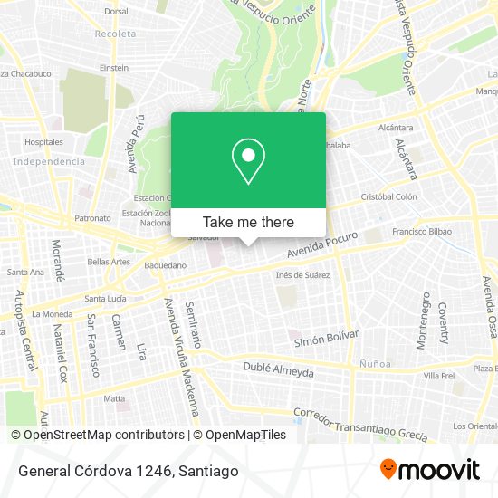 General Córdova 1246 map