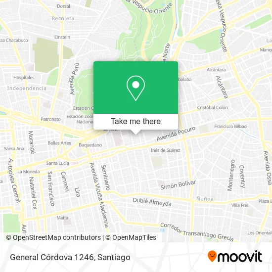 General Córdova 1246 map