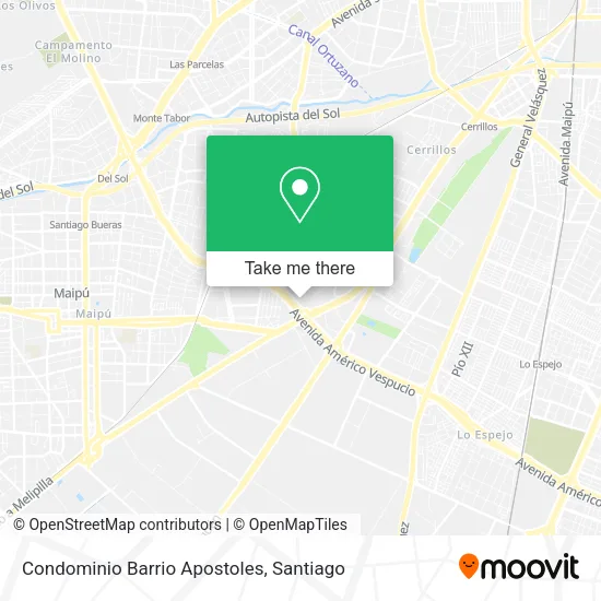 Condominio Barrio Apostoles map