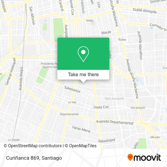 Curiñanca 869 map