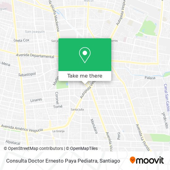 Mapa de Consulta Doctor Ernesto Paya Pediatra