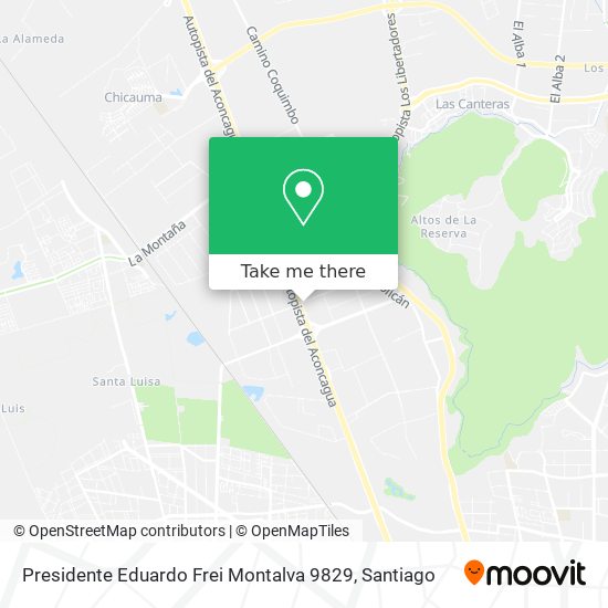 Presidente Eduardo Frei Montalva 9829 map
