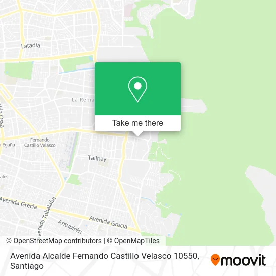 Avenida Alcalde Fernando Castillo Velasco 10550 map
