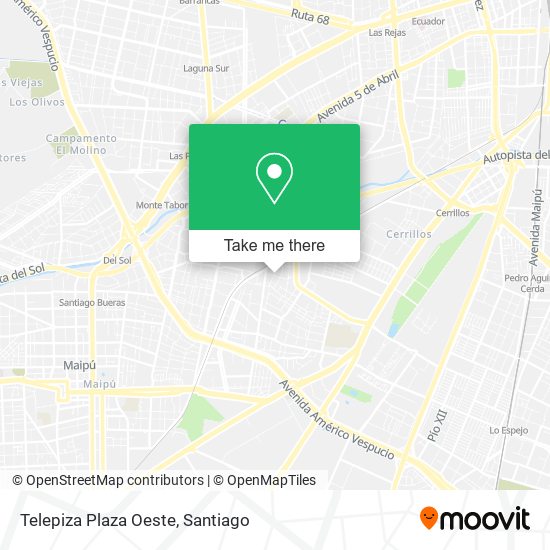 Telepiza Plaza Oeste map