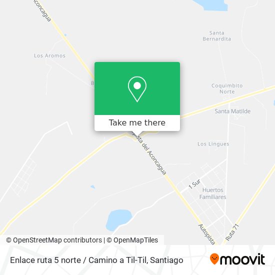 Enlace ruta 5 norte / Camino a Til-Til map