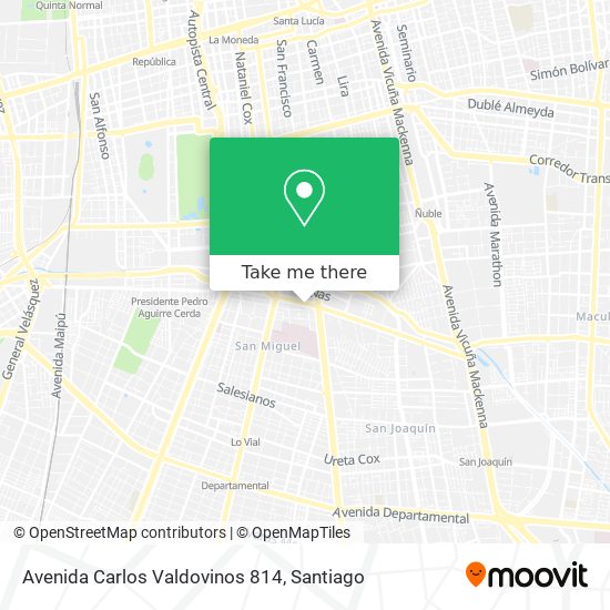 Avenida Carlos Valdovinos 814 map