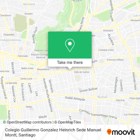 Colegio Guillermo Gonzalez Heinrich Sede Manuel Montt map