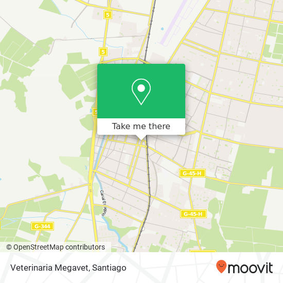 Mapa de Veterinaria Megavet
