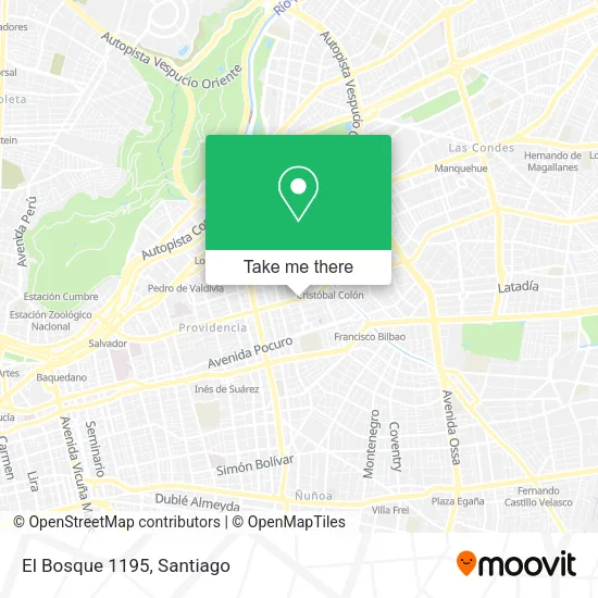 El Bosque 1195 map