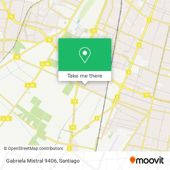 Gabriela Mistral 9406 map