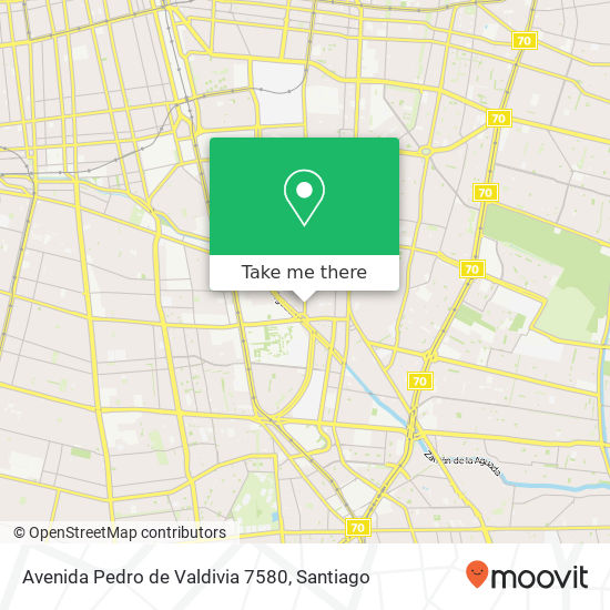 Avenida Pedro de Valdivia 7580 map