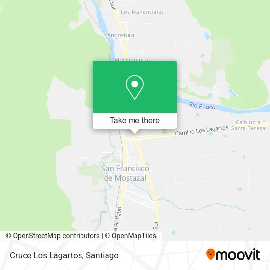 Cruce Los Lagartos map