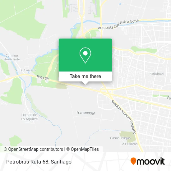 Petrobras Ruta 68 map