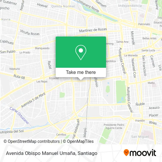 Avenida Obispo Manuel Umaña map