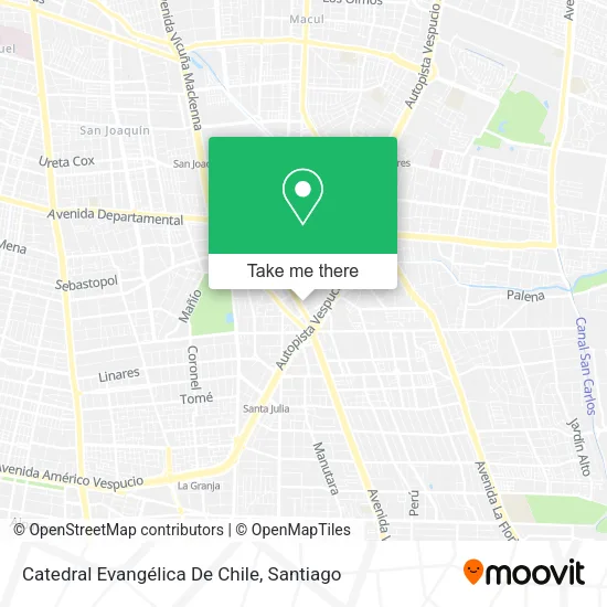 Catedral Evangélica De Chile map