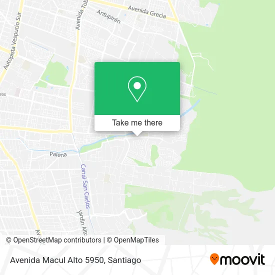Avenida Macul Alto 5950 map