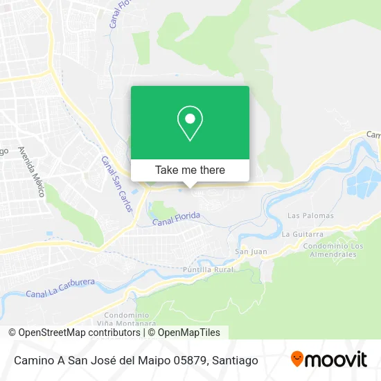 Mapa de Camino A San José del Maipo 05879