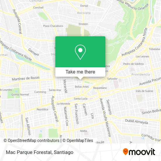 Mac Parque Forestal map
