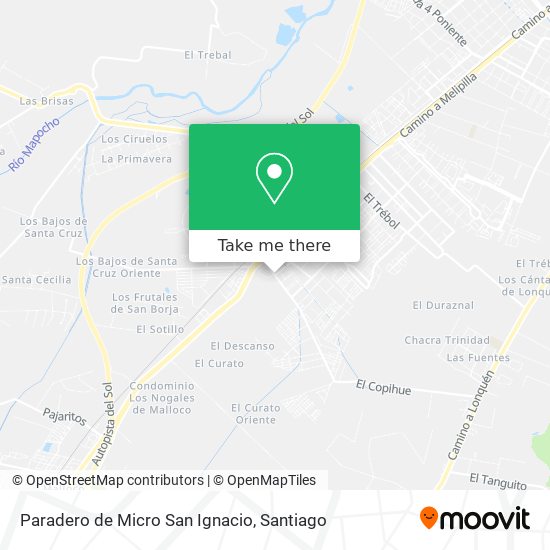 Paradero de Micro San Ignacio map