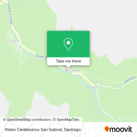 Mapa de Reten Carabineros San Gabriel