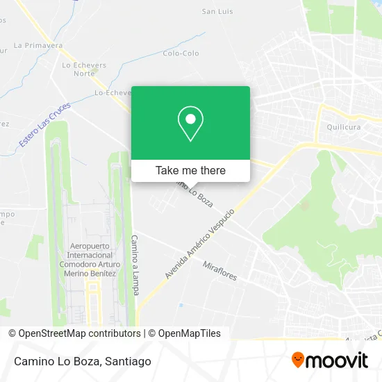 Mapa de Camino Lo Boza