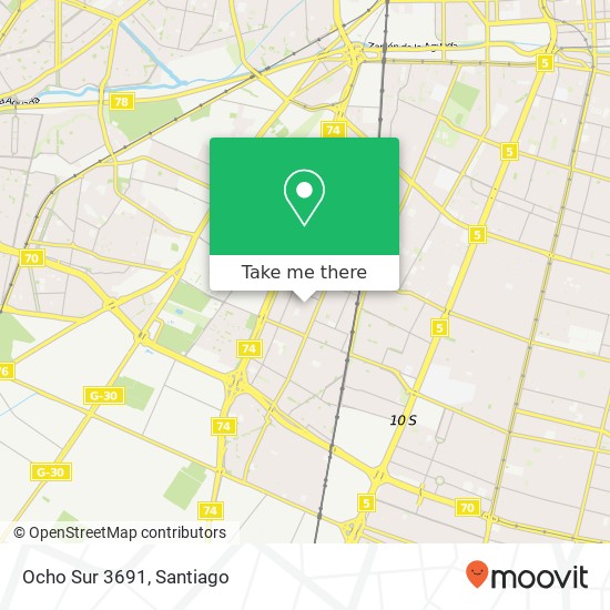 Ocho Sur 3691 map