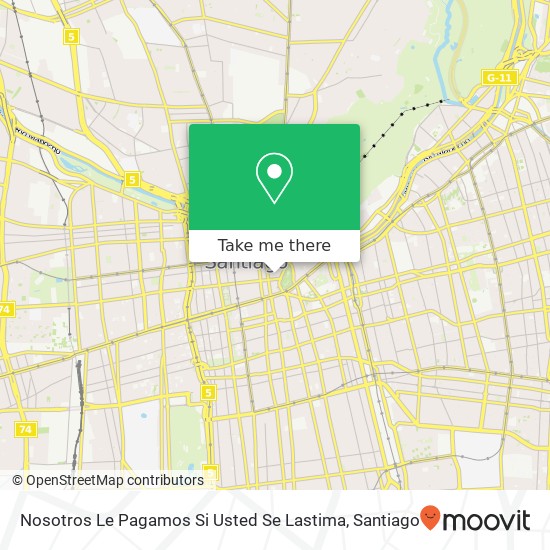 Nosotros Le Pagamos Si Usted Se Lastima map