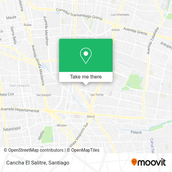 Cancha El Salitre map