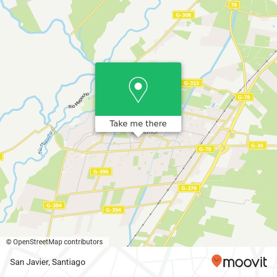 San Javier map